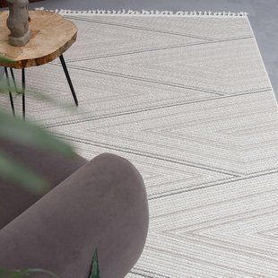 Килимок HELSINKI FR90A 0,8Х1,5 Кремовий з бежевим прямокутником 1837891296 фото