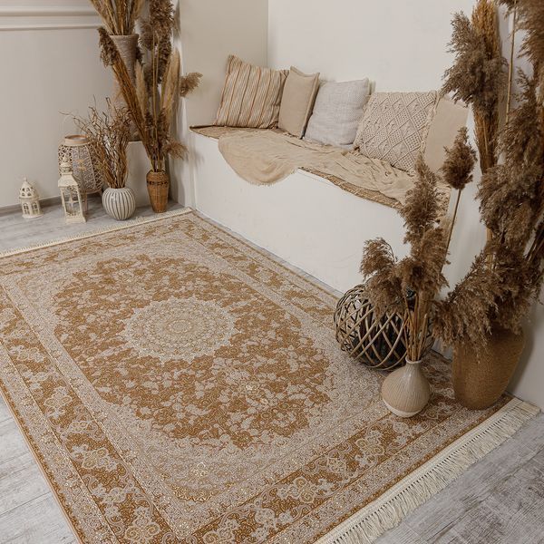 Килимок XYPPEM G124 1,5Х2,25 Кавовий прямокутник 7523 фото